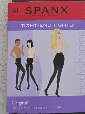 New SPANX Black Opaque Shaping Tights